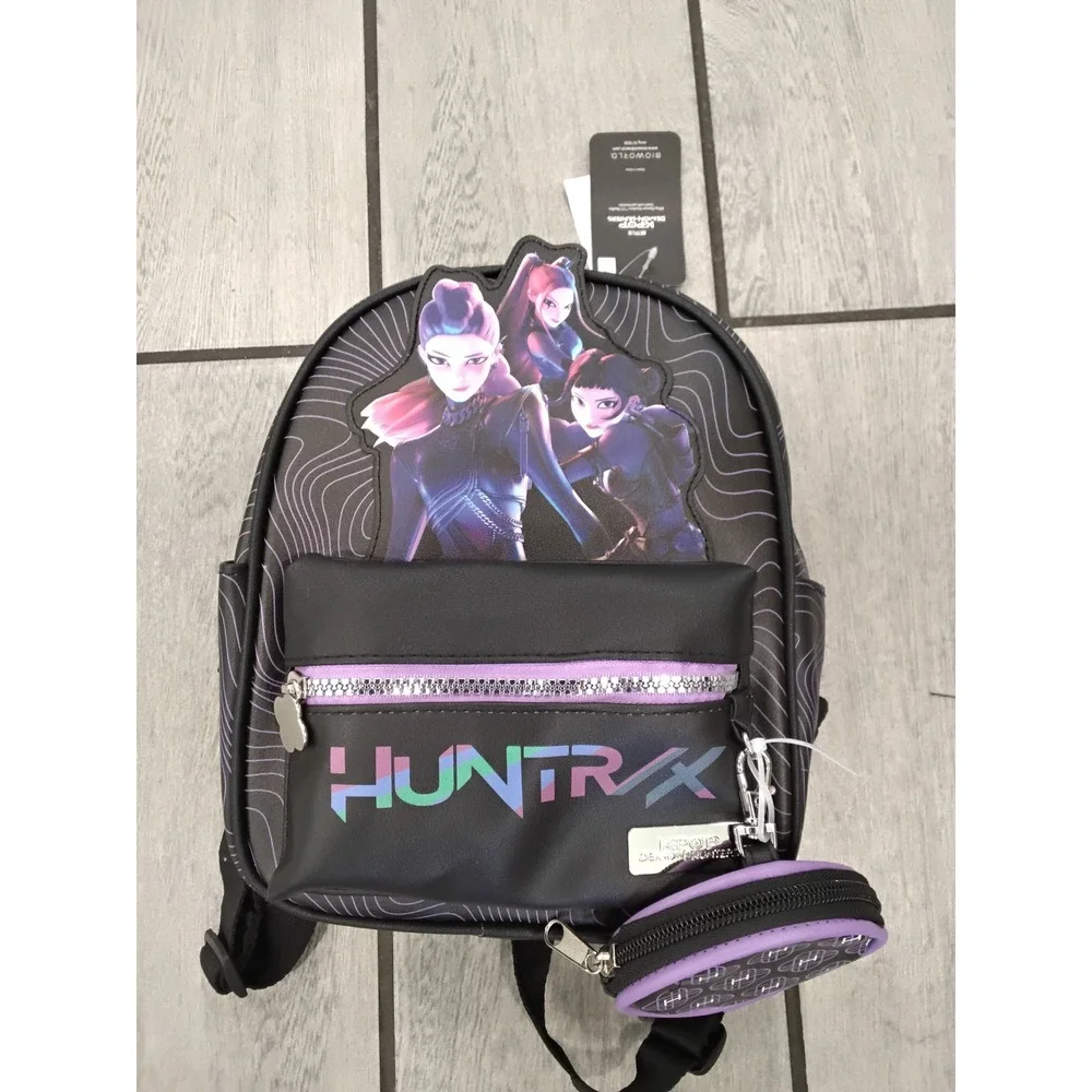 Bioworld Netflix K-Pop Demon Hunters Huntress Mini Backpack with Coin Purse NWT